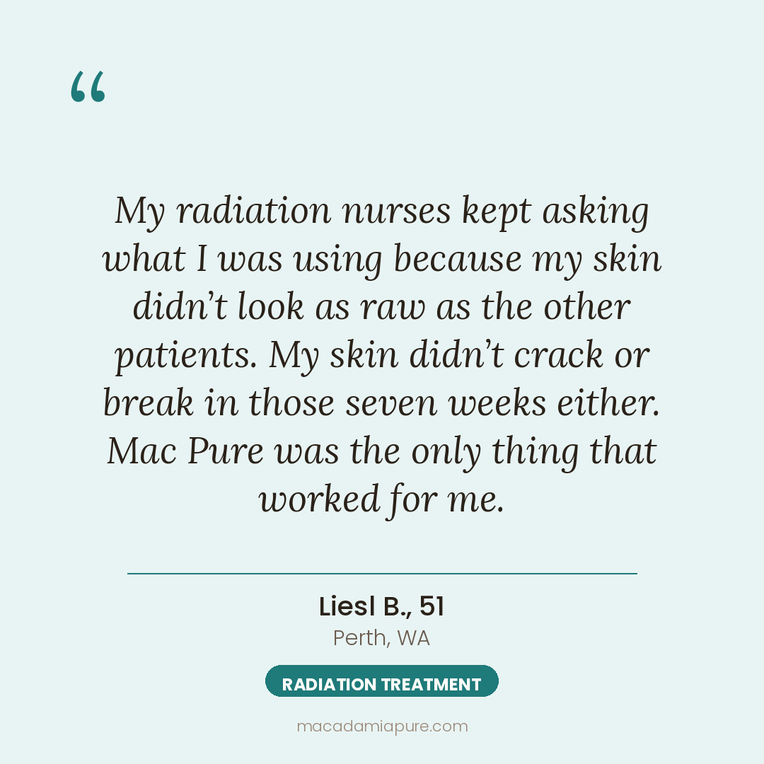 Liesl B., 51 - Radiation treatment
