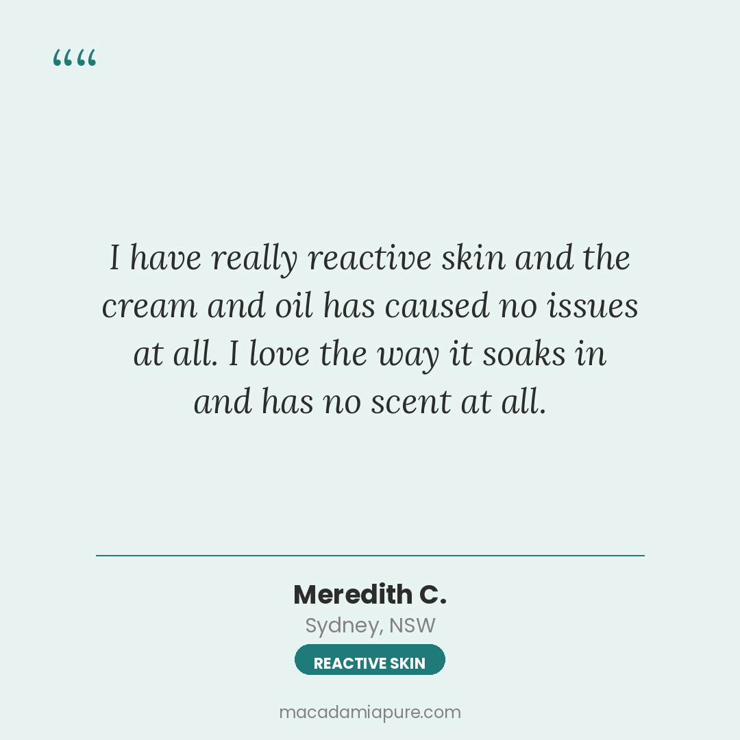 Meredith C. - Reactive skin